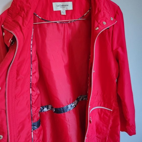 Liz Claiborne-autumn jacket-red - Picture 3 of 5